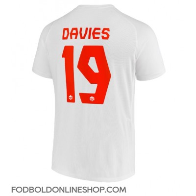 Canada Alphonso Davies #19 Udebanetrøje VM 2022 Kortærmet